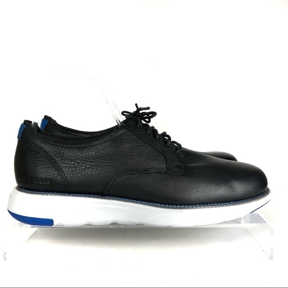 Cole Haan Grand Atlantic Black Leather Oxfords Shoes Sz 8.5 - Picture 1 of 10